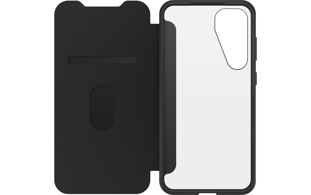 Otterbox Coque arrière React Folio Galaxy S25+ Transparent Noir