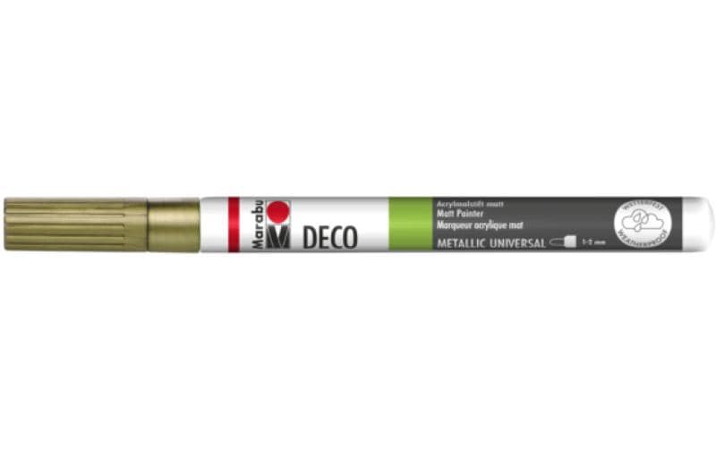 Marabu Marqueur acrylique Deco Painter 1 - 2 mm, Or