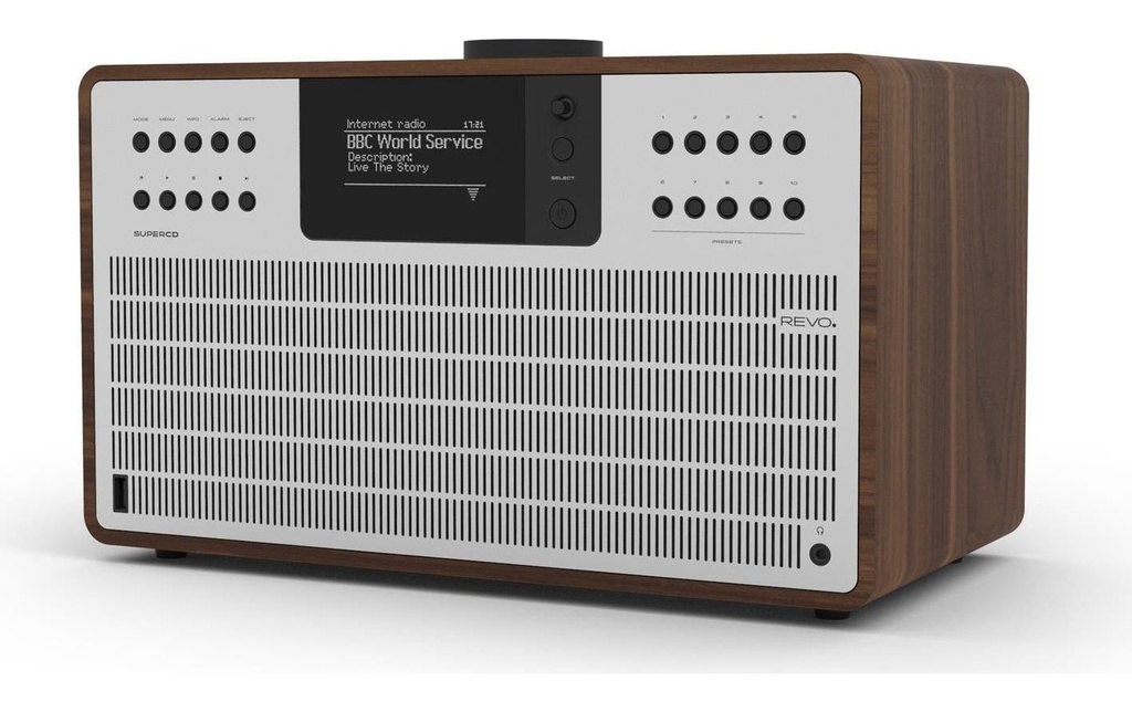 Revo Radio DAB+ SuperCD Argenté/Brun