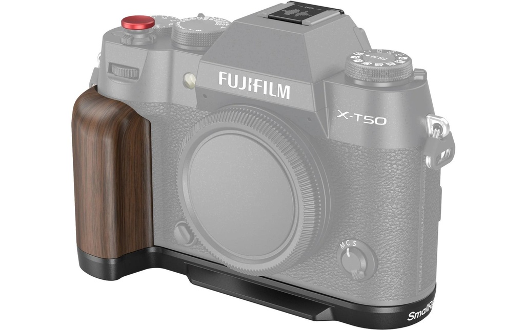 Smallrig Angle en L Poignée en bois pour FUJIFILM X-T50 - Noir