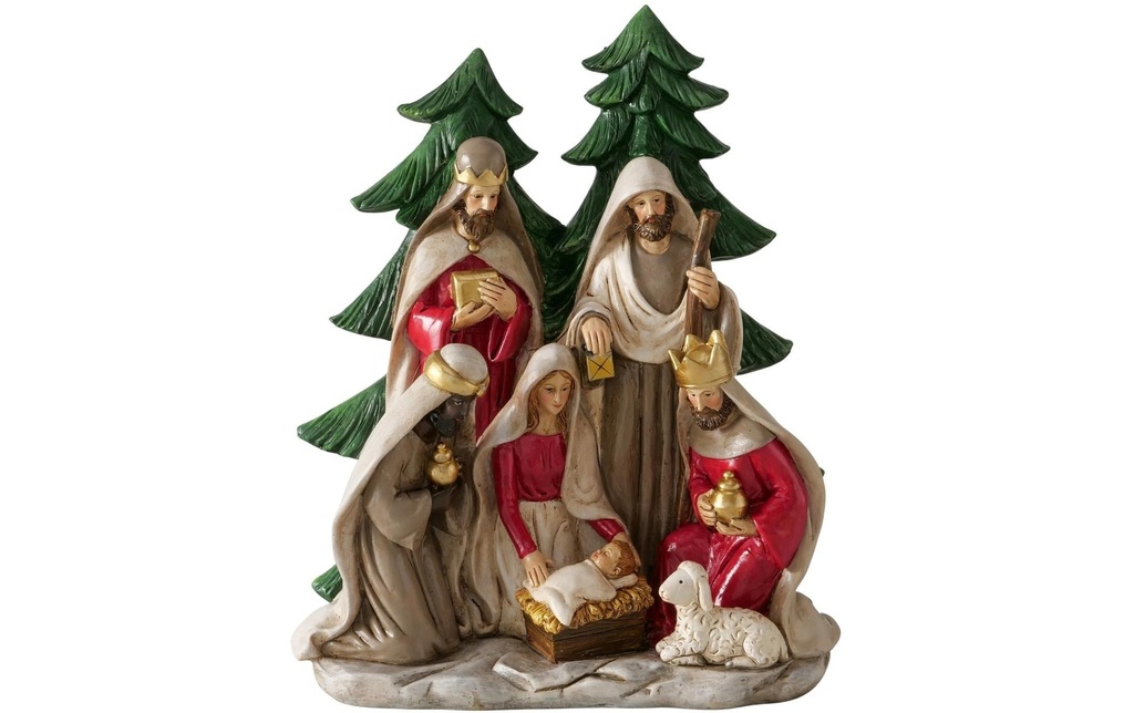 Boltze Crèche  Bethanio plastique, 21 x 26 cm