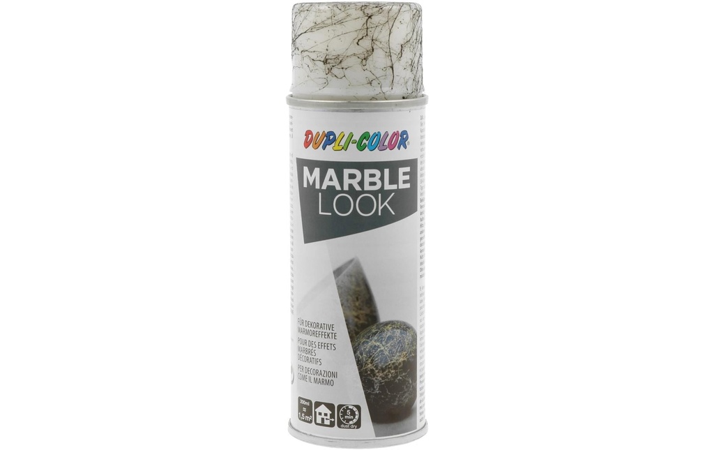 DUPLI-COLOR Acrylique en bombe Marble Look 200 ml, Noir
