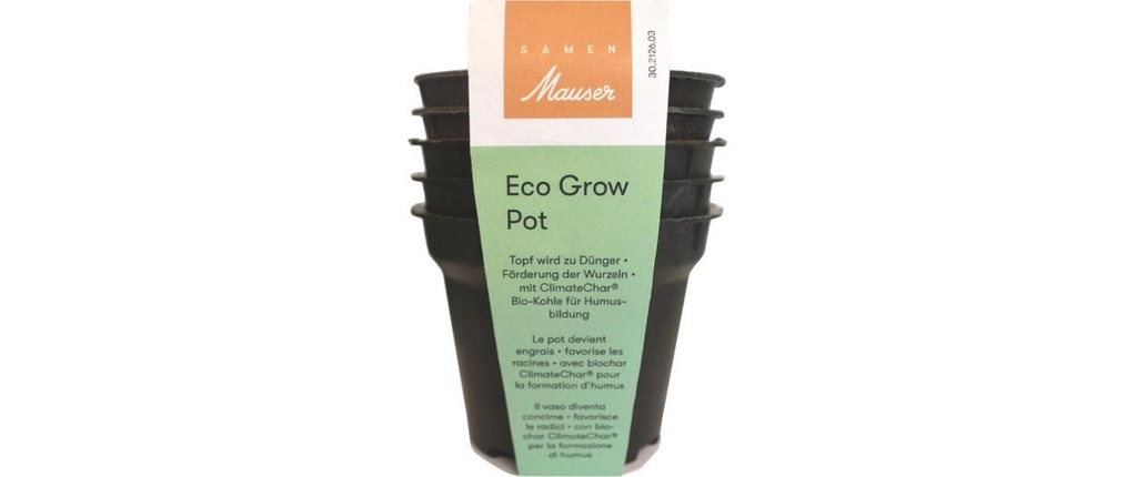 Samen Mauser Pot à fleur EcoGrow Noir