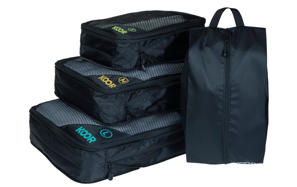 KOOR Sac à linge Set Goora, 4 pièces