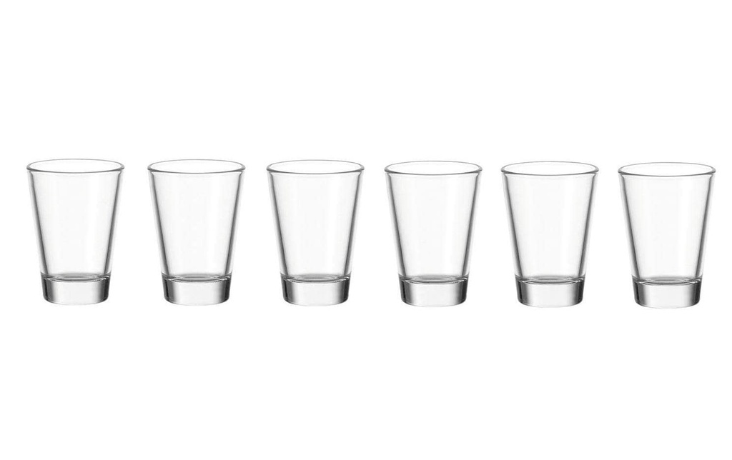 LEONARDO Verre à schnaps Ciao 60 ml, 6 Pièce/s, Transparent 