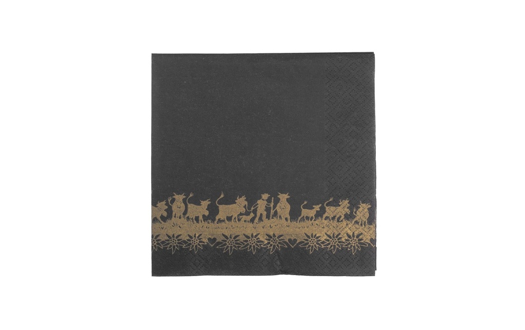 Trendform Serviettes en papier Swiss Gold 33 cm x 33 cm, 20 Pièce/s