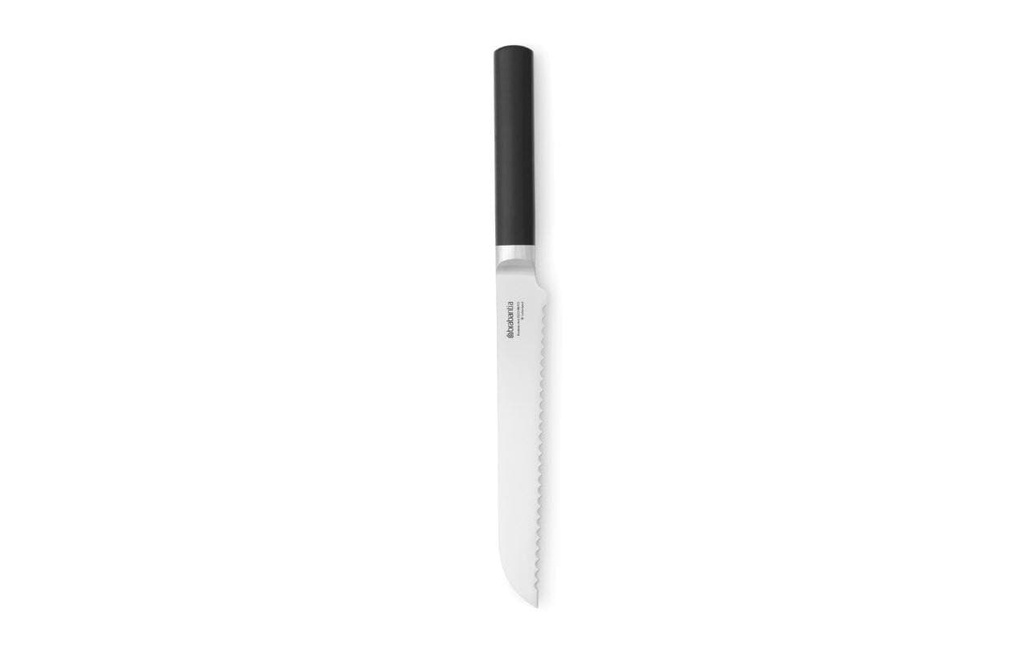 Brabantia Couteau à pain Profile Line Noir/Argenté