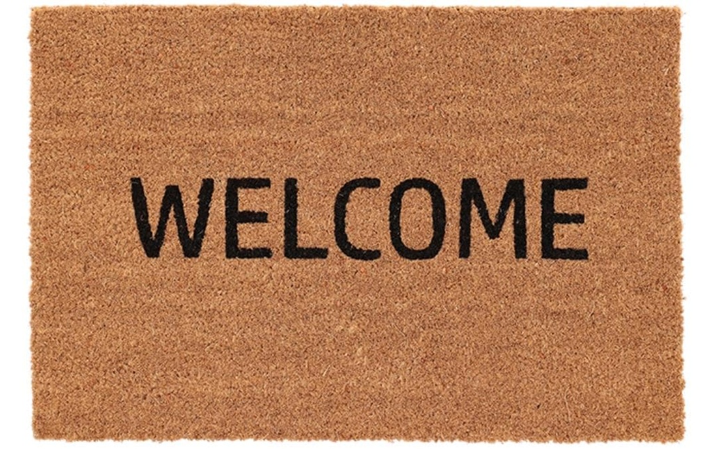 Esschert Design Tapis de sol «Welcome» 40 cm x 60 cm