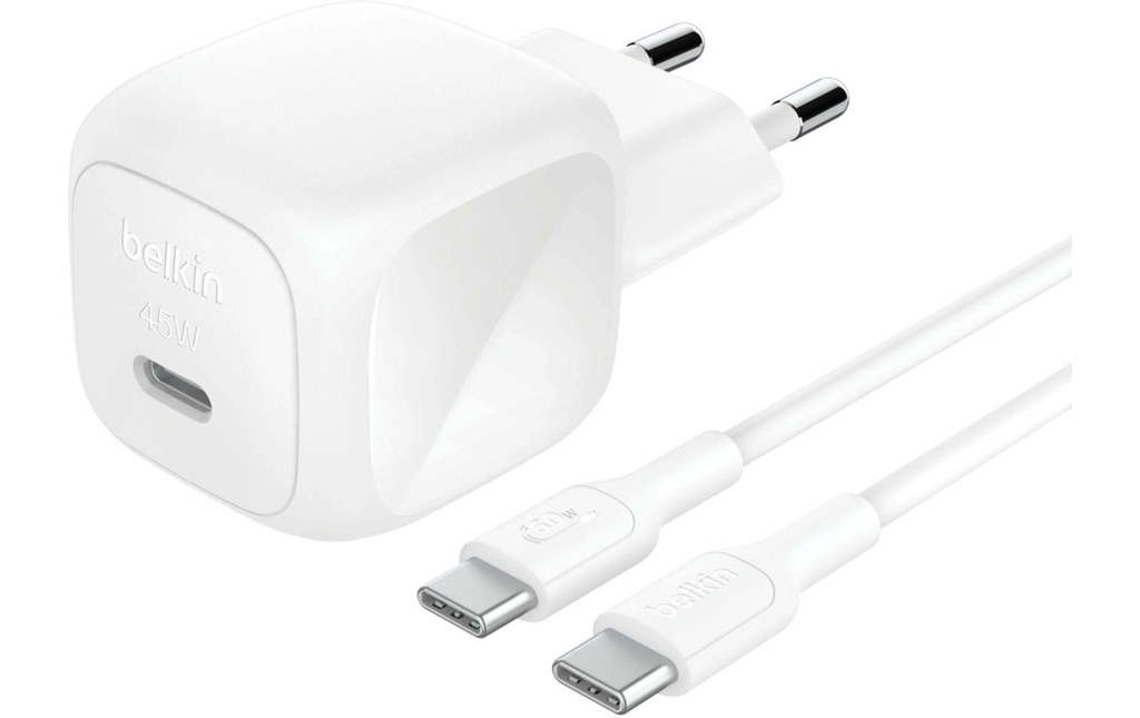 Belkin Chargeur mural USB BoostCharge avec câble Blanc