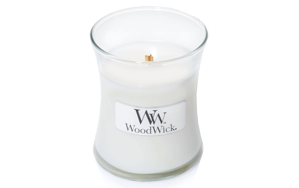Woodwick Bougie parfumée Mini pot de thé blanc et jasmin