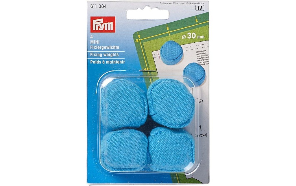 Prym Poids de fixation MINI Bleu, 30 mm