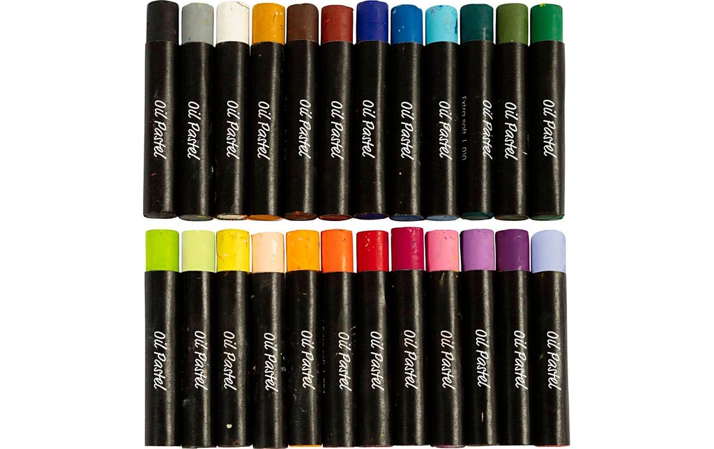 Creativ Company Peinture à l’huile Couleurs pastel, 24 pièces