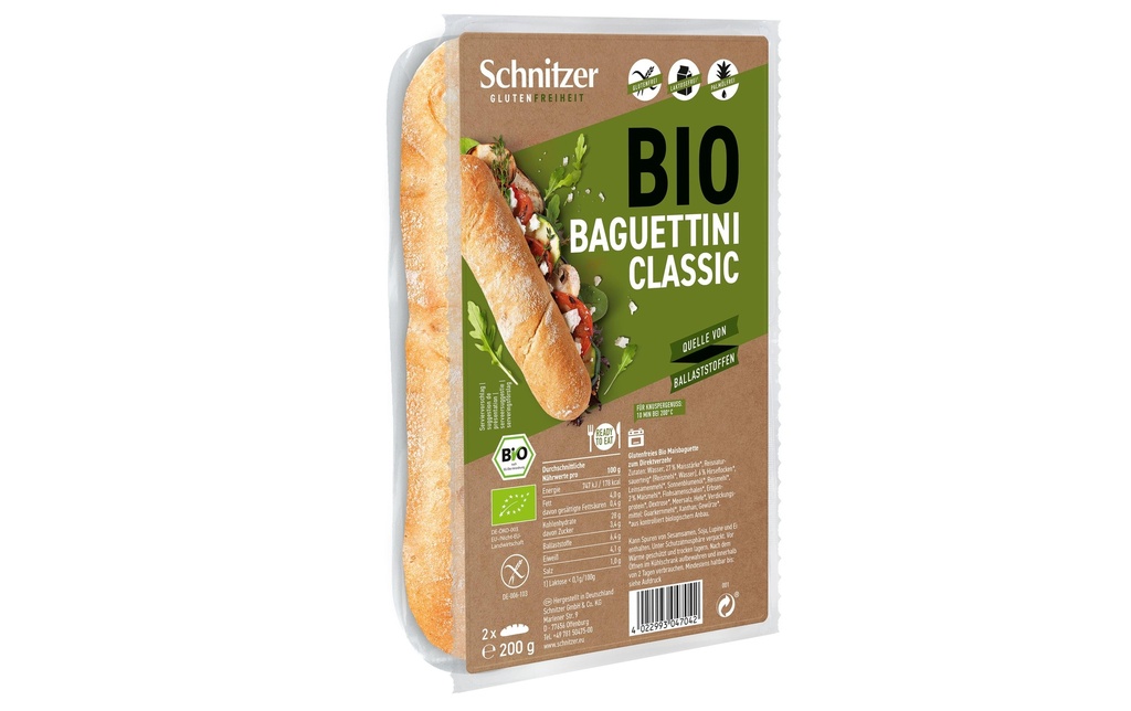 Schnitzer Bio Baguettini Classic clair, 200g