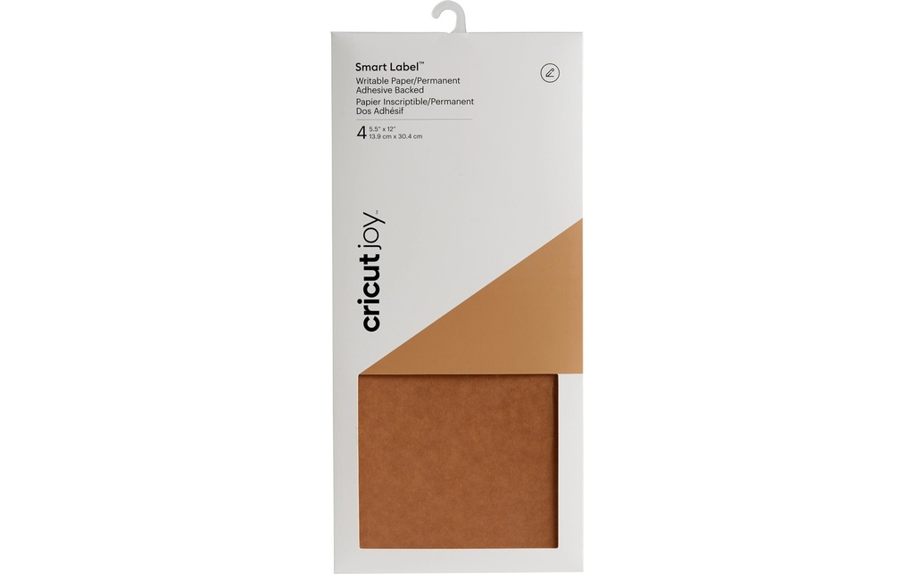 Cricut Papier de bricolage Papier kraft Joy 13.9 cm x 30,4 cm, 4 pièces