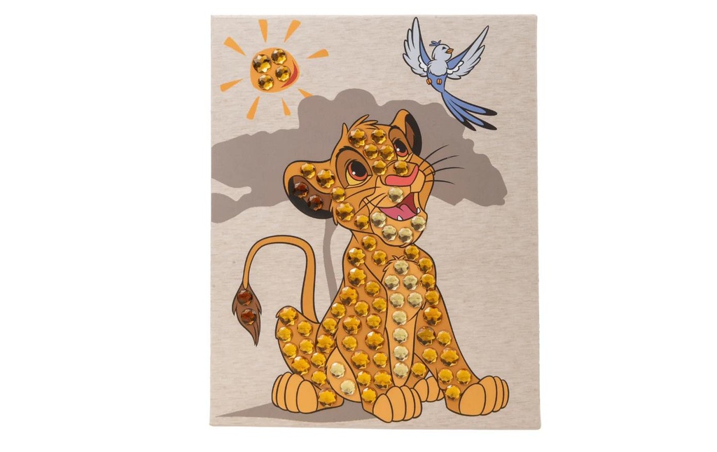 CRAFT Buddy Kits de bricolage Simba Crystal Art Junior