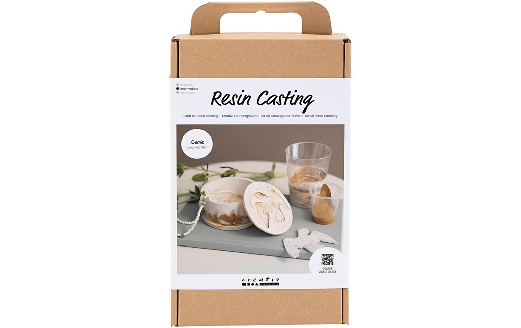 Creativ Company Résine de coulée  avec boîte à provisions Beige