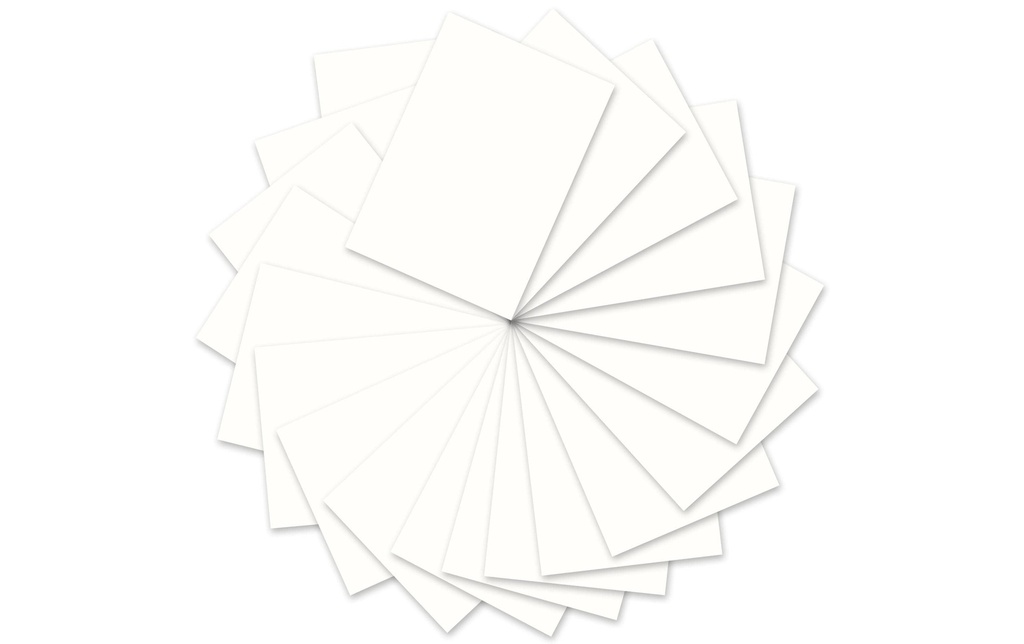 URSUS Papier coloré 50 x 70 cm, 130 g/m², 10 feuilles, blanc