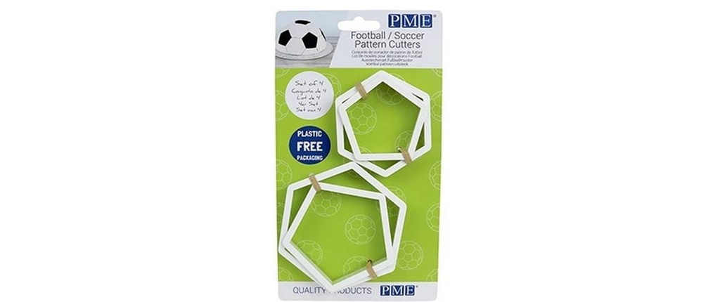 PME Kits d’emporte-pièces Football, 4 pièces