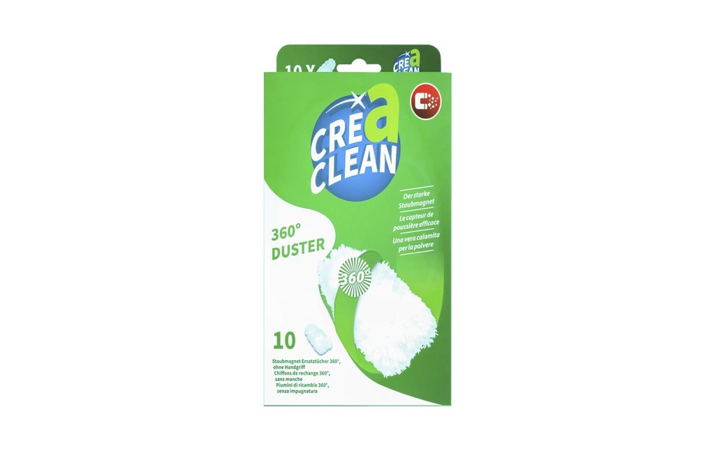 CreaClean Recharges pour aimants à poussière 360° 10 pcs. Vert