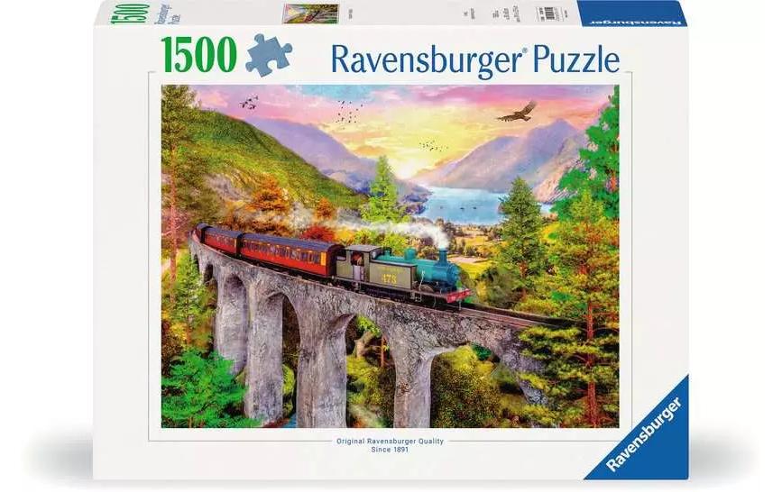 Ravensburger Puzzle Voyage en train en automne 1500 pièces
