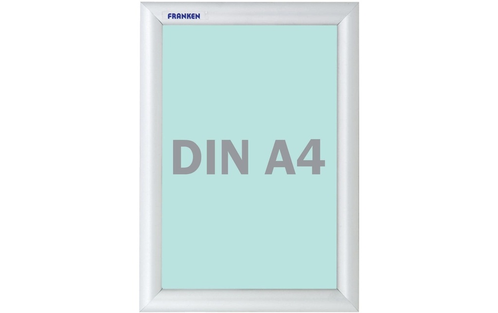 Franken Cadre de présentation Sécurité ignifuge 25 mm, A4 Argenté
