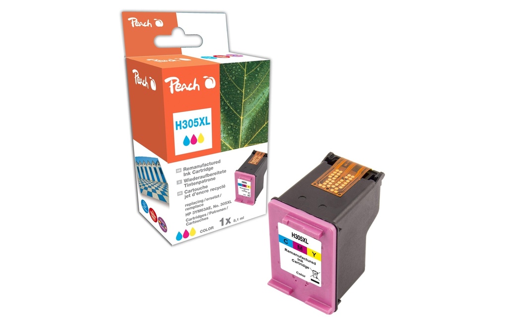 Peach Encre HP Nr. 305XL / 3YM63AE Couleur (C, M, Y)