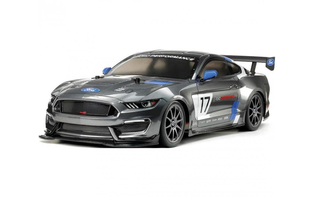 Tamiya Voiture de course Ford Mustang GT4 TT-02 1:10, kit avec ESC