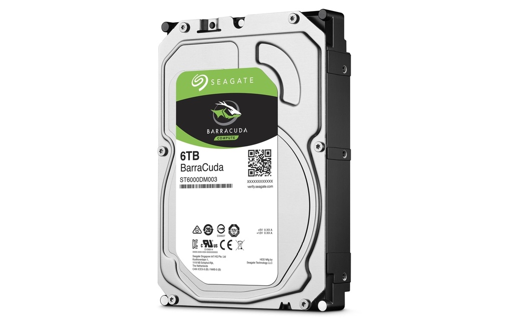 Seagate Disque dur BarraCuda 3.5 SATA 6 TB