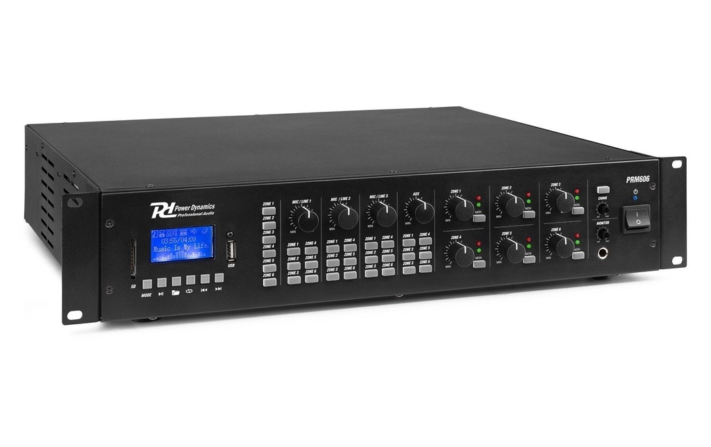 Power Dynamics Amplificateur pro PRM606 100 V, 6x 60 W
