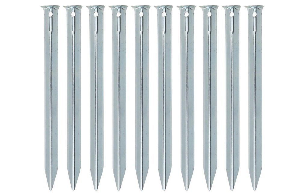 FTM Piquets en acier large 10 pièces, 23 cm