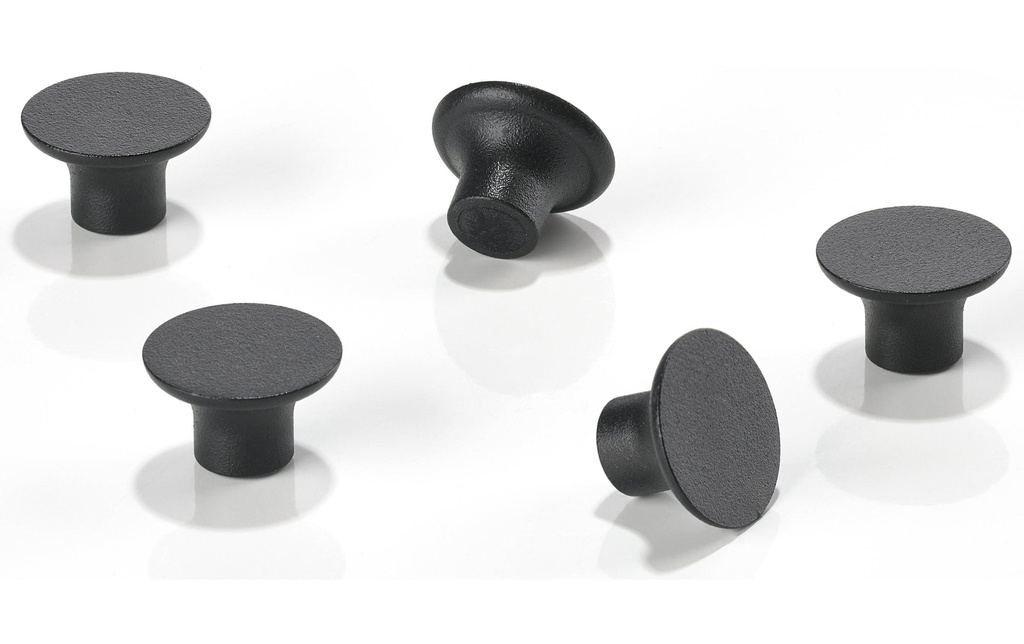 Zone Denmark Aimant en aluminium, 5 Pièce/s, noir