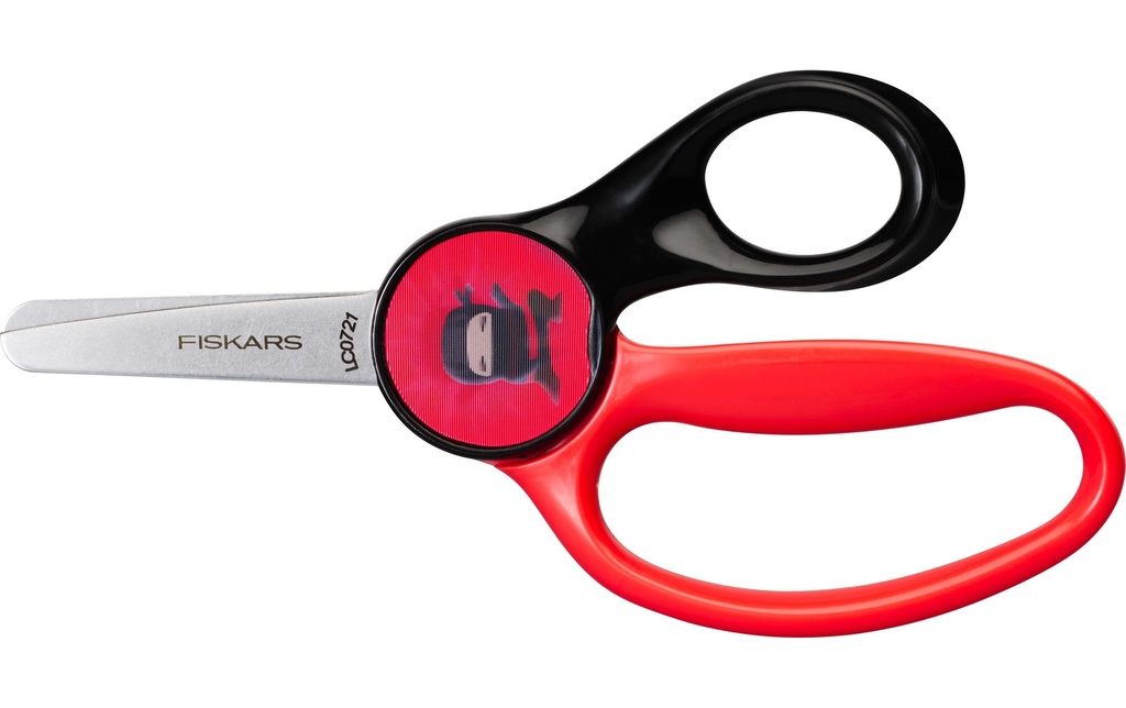 Fiskars Ciseaux pour enfants Ninja 13 cm, Acier inoxydable, Droitiers