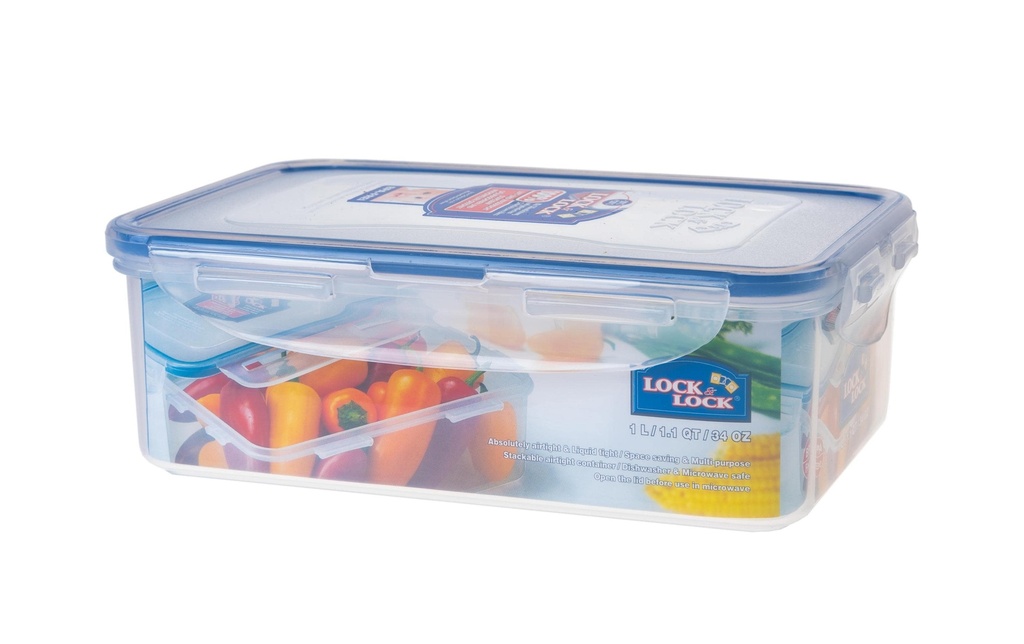 Lock & Lock Récipients à provisions 1 l, Transparent