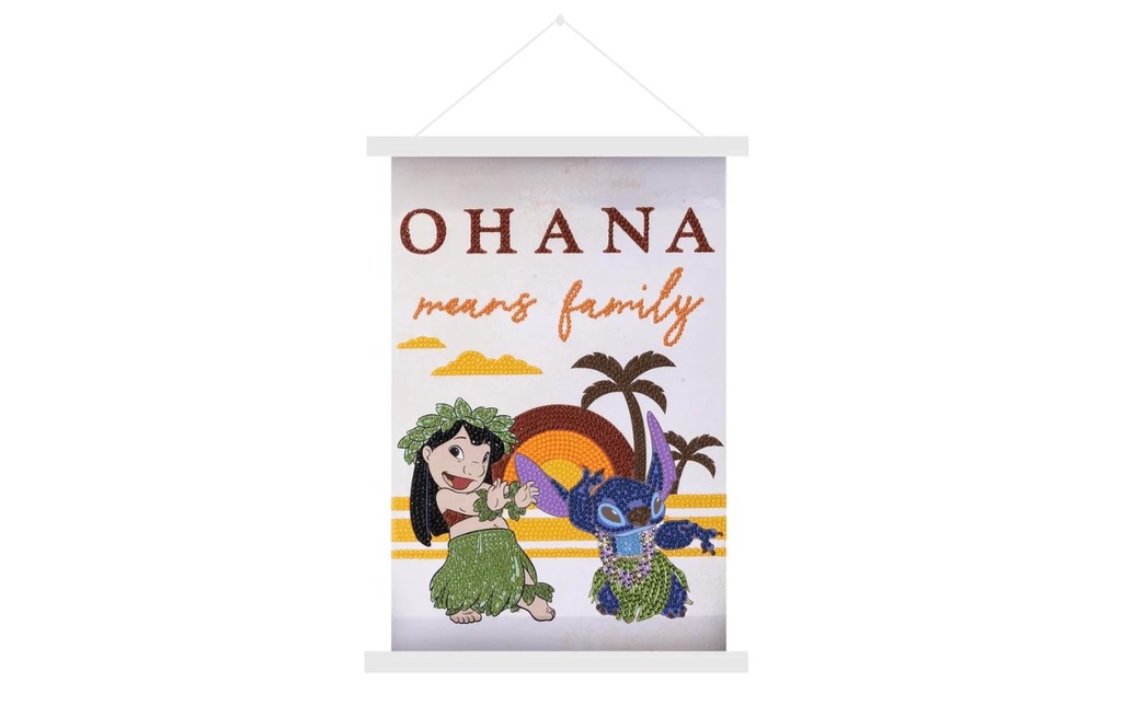 CRAFT Buddy Lilo & Stitch Mini Crystal Art Scroll Kit 20 x 30 cm