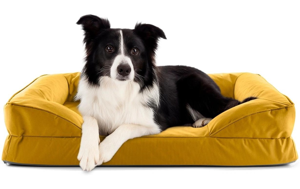 Lumaland Lit pour chien In-& Outdoor M Jaune moutarde