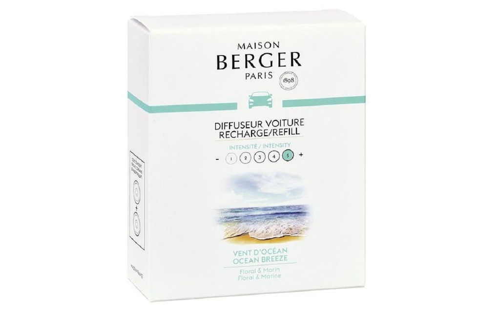 Maison Berger Diffuseur automatique Refill Vent d'Océan 2 pièces