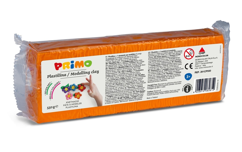 Primo Plasticine 550 g, Orange