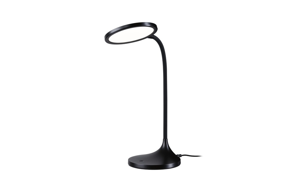 Paulmann Lampe de bureau noir, mat