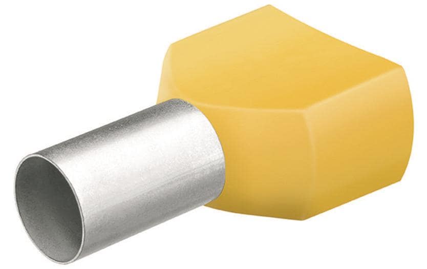 Knipex Cosses terminales Twin 26 x 14 mm Jaune, 50 Pièce/s