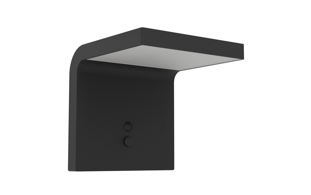 EGLO Leuchten Lampe murale SPIANTE Solaire, 6W, capteur, noir