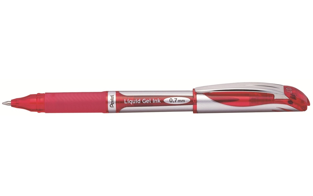 pentel Stylo à encre gel EnerGel 0.7 mm Rouge, 1 pièce