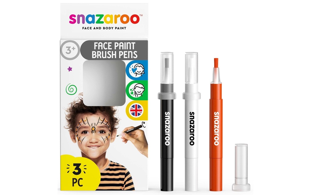 Snazaroo Accessoire Set de pinceaux 3 Halloween, 3 pièces