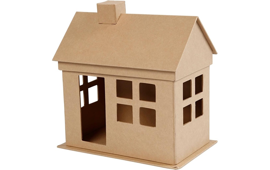 Creativ Company Maison en carton 1 Pièce/s, Marron