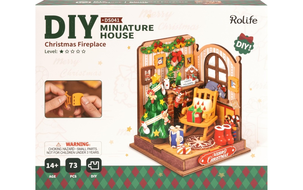Rolife Kits de montage Foyer de Noël