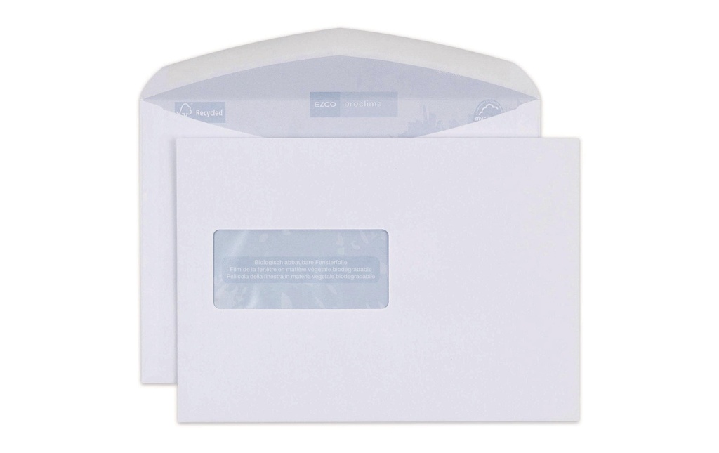 ELCO Enveloppe Proclima C5 avec fenêtre à gauche, 500 pièces