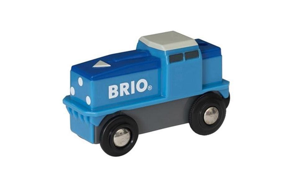 BRIO Chemin de fer Locomotive de fret à batterie bleue