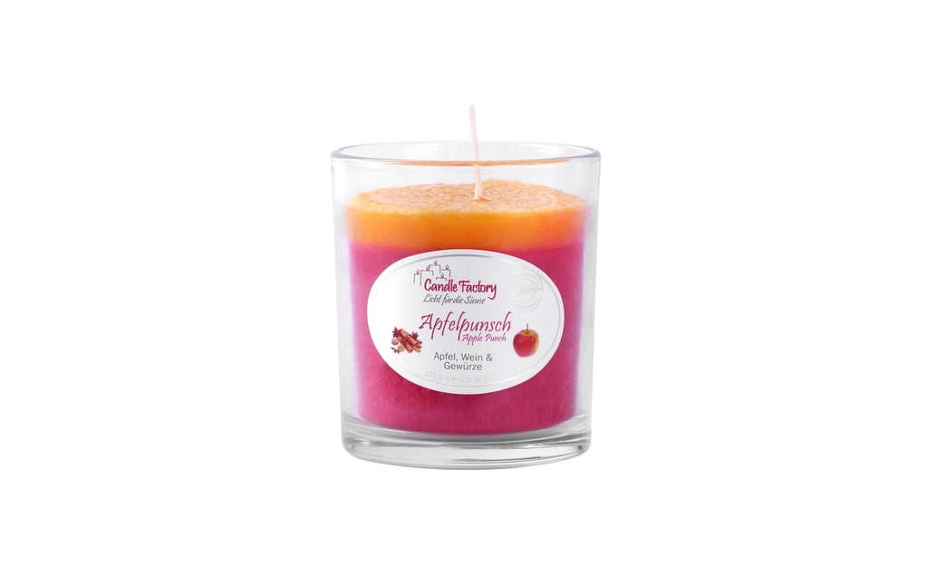 Candle Factory Bougie parfumée Party Light Punch aux pommes