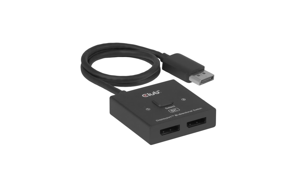 Club 3D Splitter vidéo CSV-1009 Bi directionnel 8K 60 Hz Noir