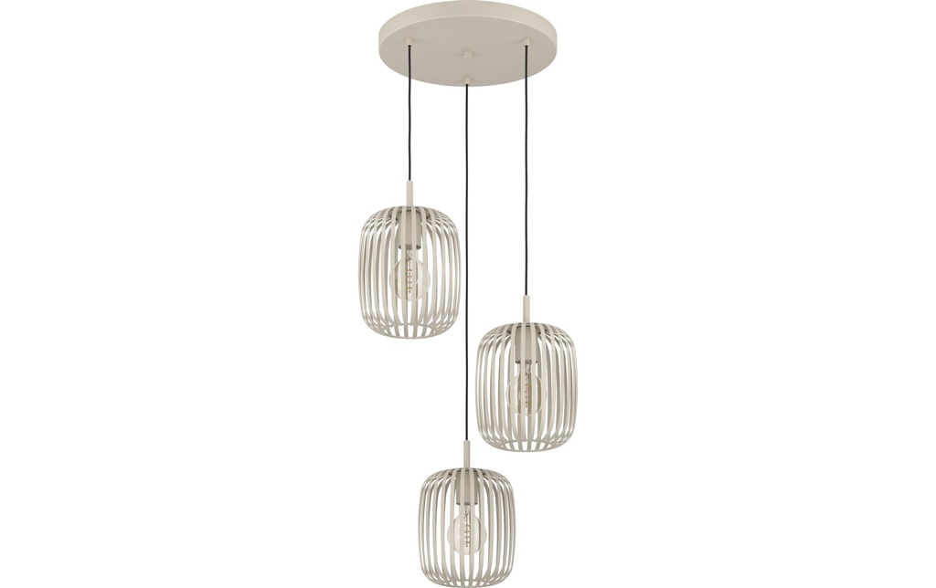 EGLO Leuchten Lampe suspendue ROMAZZINA beige exkl. E27 3x40W