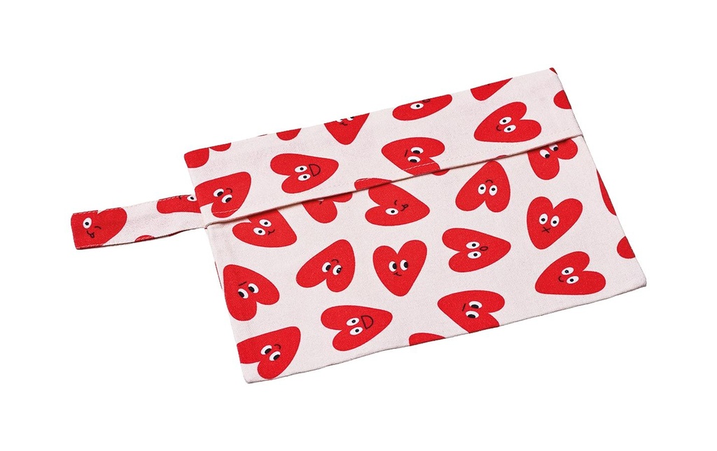 Chic Mic Trousse de toilette XOXO 25 x 18 cm, rouge/blanc
